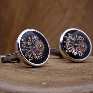 Ottoman Flag Silver Cufflink, Handmade 925 Sterling Silver, Cufflinks for Men, Anniversary, Best Man Gifts, Groom Cufflinks, Gift for Him, 3