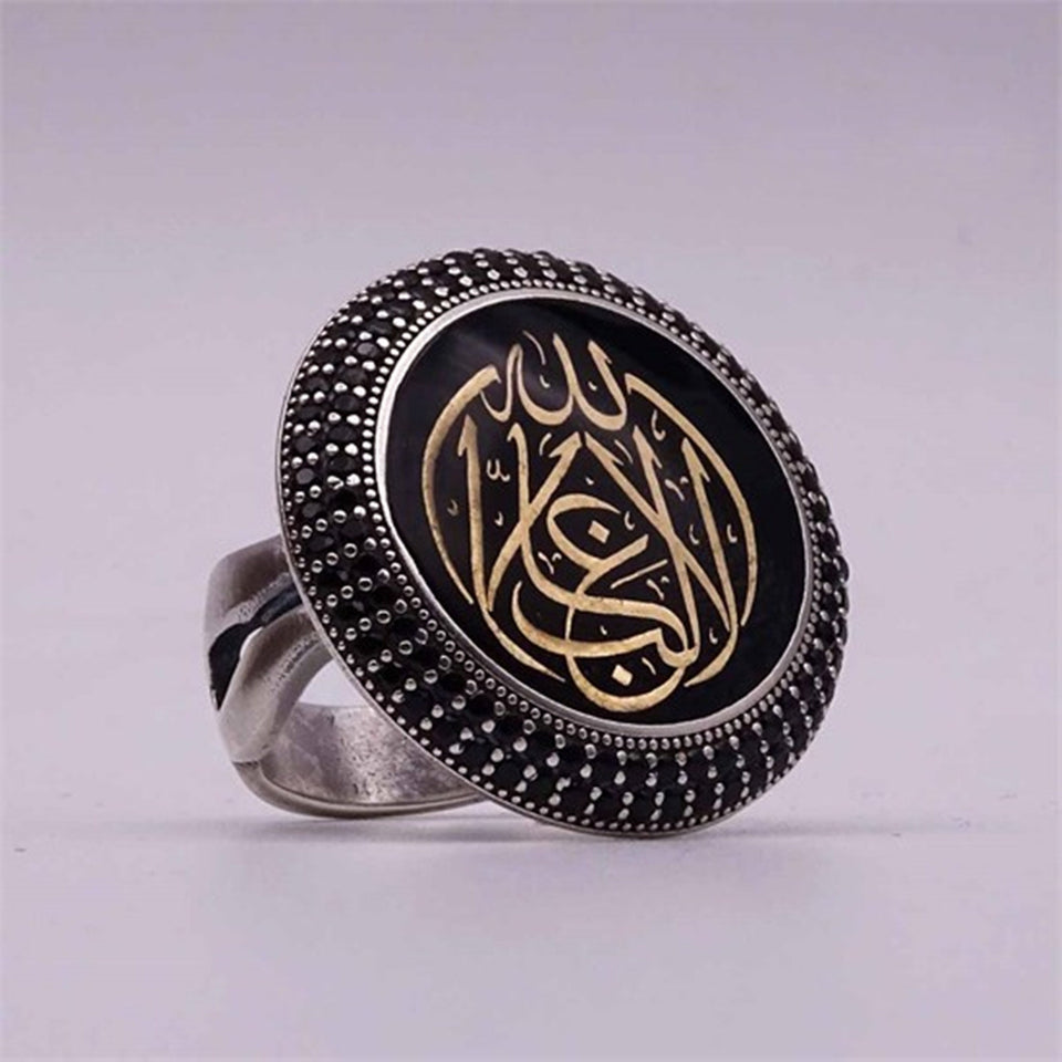 Black Turquoise Silver Women  Necklace and Ring Set, Handmade 925 Sterling Silver, Silver Jewelry for Women, Silver Ring,  Gift for Her