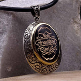 Personalized Silver Necklace, Handmade Ottoman Calligraphy Necklace, Silver Pendant, Ideal Gift, Gift for Him, Custom Jewelry, Islamic Art