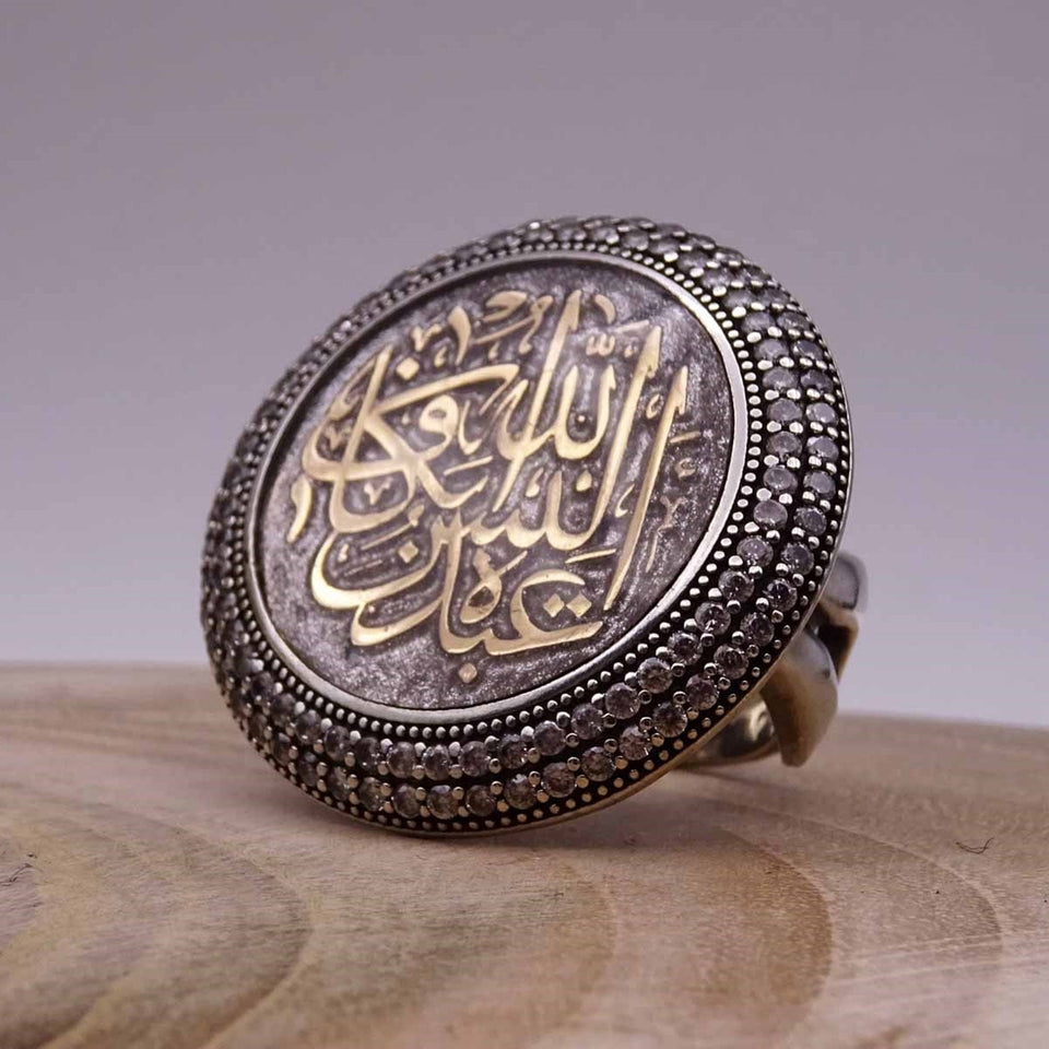 EBKA Handmade Sterling Silver Ring, Dainty Rings, Special Ring, Gift for Her, Womens Ring, Luxury Rings for Women, Islamic Art, Ideal Gift