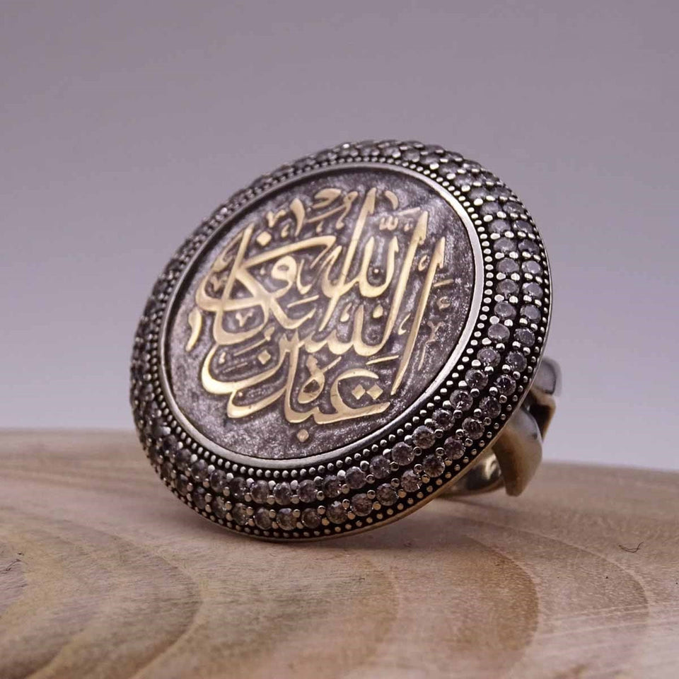 Anello in argento sterling fatto a mano EBKA, anelli delicati, anello speciale, regalo per lei, anello da donna, anelli di lusso per donna, arte islamica, regalo ideale