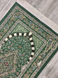 Green Tulip Garden Prayer Mat, Prayer Mat with Tasbeeh, Prayer Rug, Muslim Janamaz, Namaz Rug, Musallah, Islamic Gift - islamicbazaar