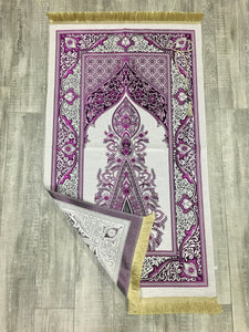 Violet Dream Prayer Mat, Prayer Mat with Tasbeeh, Prayer Rug, Muslim Janamaz, Namaz Rug, Musallah, Islamic Gift