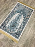 Turquoise Dream Prayer Mat, Prayer Mat with Tasbeeh, Prayer Rug, Muslim Janamaz, Namaz Rug, Musallah, Islamic Gift