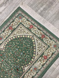 Classy Green Prayer Mat, Prayer Mat with Tasbeeh, Prayer Rug, Muslim Janamaz, Namaz Rug, Musallah, Islamic Gift