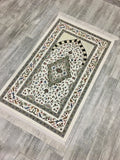 White Tulip Garden Prayer Mat, Prayer Mat with Tasbeeh, Prayer Rug, Muslim Janamaz, Namaz Rug, Musallah, Islamic Gift - islamicbazaar