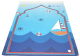 Personalized Prayer Mat for Kids, Sailor Islamic Praying Rug for Children, Educational Prayer Mat, Janamaz Muslim Child My First Prayer Mat