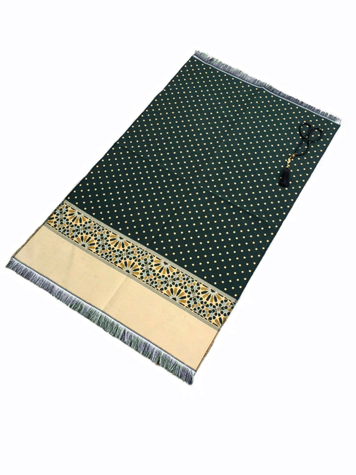 Polka Dot Prayer Mat, Musallah, Sajjada, Prayer Rug, Janamaz Islamic Prayer Rug, Portable Sejadah, Travel Prayer Rug, Salat Musallah