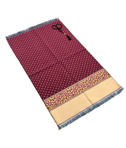 Pink Polka Dot Prayer Mat, Musallah, Sajjada, Prayer Rug, Janamaz Islamic Prayer Rug, Portable Sejadah, Travel Prayer Rug, Salat Musallah