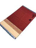 Red Polka Dot Prayer Mat, Musallah, Sajjada, Prayer Rug, Janamaz Islamic Prayer Rug, Portable Sejadah, Travel Prayer Rug, Salat Musallah