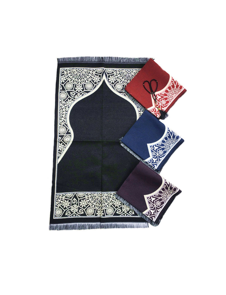 Green Marrakech Prayer Mat, Musallah, Sajjada, Prayer Rug, Janamaz Islamic Prayer Rug, Portable Sejadah, Travel Prayer Rug, Salat Musallah