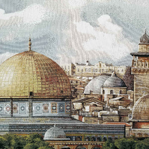 Masjid Al-Aqsa Tapestry Wall Hanging | Al aqsa Mosque Woven Islamic Wall Art | Unframed Goblen | Islamic Wall Decor