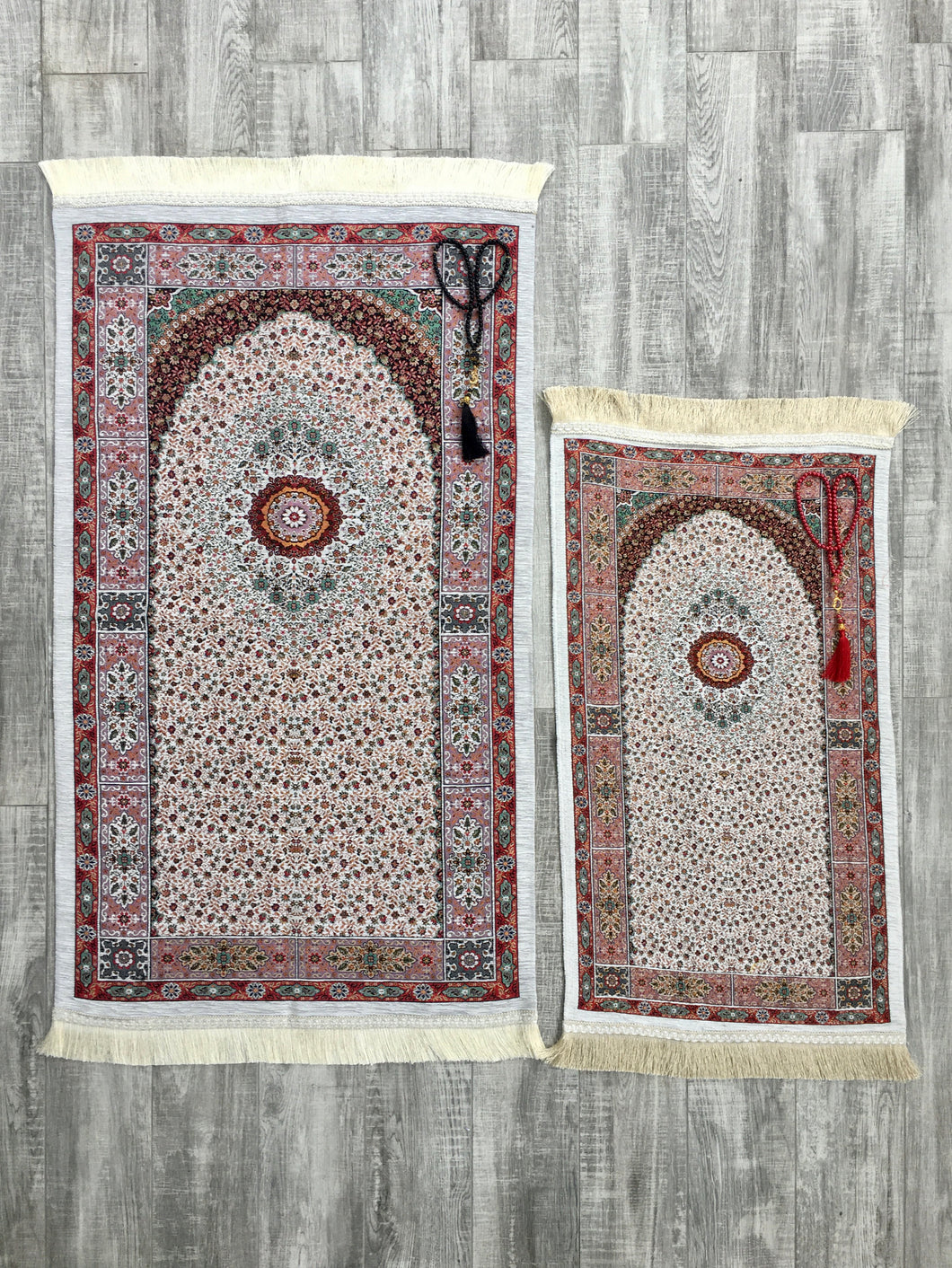 Mystic Family Prayer Mat Set, Mother and Daughter Prayer Rug, Father and Son Janamaz,  Musallah, Sajjada, Prayer Rug, Salat