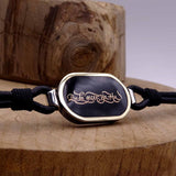 Personalized Sterling Silver Leather Bracelet, Name Bracelet, Personalized Bracelet, Ideal gift, Custom Bracelet, Bracelets with Names