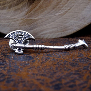 Turgut Alp's Axe Handmade 925 Sterling Silver Badge, Badge for Men, Silver Badges, Resurrection Jewelry, Ertugrul Ghazi,  Gift for Him.
