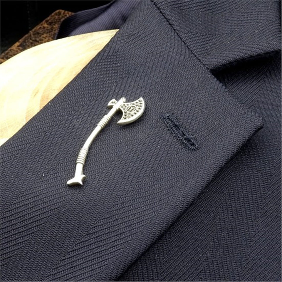 Turgut Alp's Axe Handmade 925 Sterling Silver Badge, Badge for Men, Silver Badges, Resurrection Jewelry, Ertugrul Ghazi,  Gift for Him.