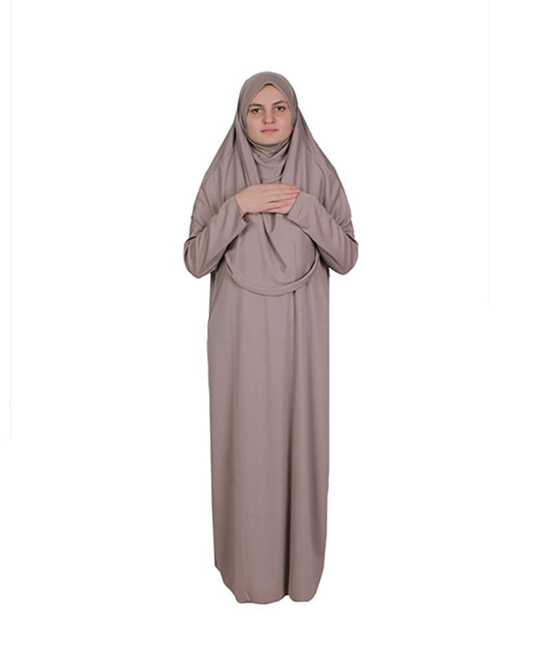 Mink One Piece Women's Prayer Dress | Abaya | Burqa | Muslim Prayer Dress | Islamic Dress | Khimar Niqab | Jalabiya | Muslim Gifts | Janamaz