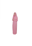 Light Rose One Piece Women's Prayer Dress | Abaya | Burqa | Muslim Prayer Dress | Islamic Dress | Khimar Niqab | Muslim Gifts | Janamaz