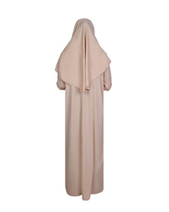 Bež jednodijelna ženska molitvena haljina | Abaya | Burqa | Muslimanska molitvena haljina | Islamska haljina | Khimar Niqab | Pokloni za nju | Jainamaz | Jilbab