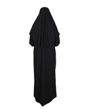 Black One Piece Women's Prayer Dress | Womens Abaya | Burqa | Muslim Prayer Dress | Khimar | Muslim Gift | Gifts for Her | Niqab | Jalabiya