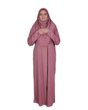 Rose Zippered One Piece Women's Prayer Dress | Womens Abaya | Burqa | Muslim Prayer Dress | Khimar Niqab | Islamic Gift | Gifts for Her