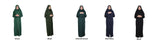 Zippered One Piece Women's Prayer Dress | Women Abaya | Burqa | Muslim Prayer Dress | Khimar Niqab Jalabiya | Muslim Gift | Gifts for Her |