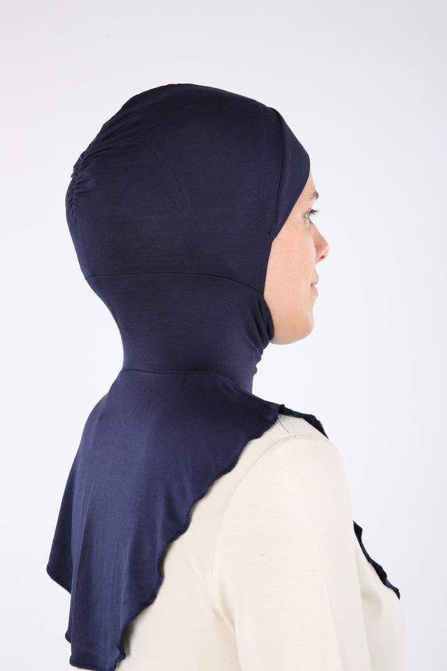 Black Underscarf Te Back Hjab Cap | Hjab Caps, Budget Fashon