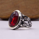 Black&Red Amber Tasbeeh and Ring Set, Handmade 925 Sterling Silver, Silver Jewelry for Men, Silver Tasbeeh and Ring, Muslim Gift