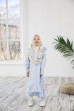 Light Girl Dress Kids Abaya | Muslim Kids | Kid Khimar | Kid Jilbab Burqa | Kid Jalabiya | Islamic Kid Dress | Dress for Girl | Prayer Dress