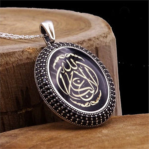 Black Turquoise Silver Women  Necklace and Ring Set, Handmade 925 Sterling Silver, Silver Jewelry for Women, Silver Ring,  Gift for Her