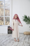 Moon Girl Dress Kids Abaya | Muslim Kids | Kid Khimar | Kid Jilbab | Kid Jalabiya | Islamic Kid Dress | Dress for Girls | Prayer Dress