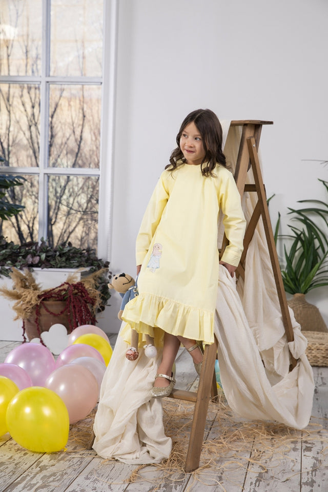 Light Girl Dress Kids Abaya | Muslim Kids | Kid Khimar | Kid Jilbab | Kid Jalabiya | Islamic Kid Dress | Kids Prayer Dress | Burqa |