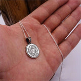 Seal of the Suleiman Handmade 925 Sterling Silver Medallion, Necklace, Silver Pendant , Embroidered Jewelry, Gift for Muslim