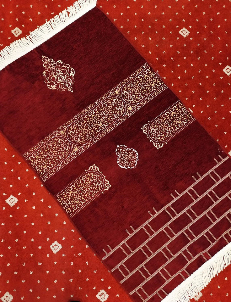 Kaaba Curtain Kiswah Sejadah, Prayer Mat, Prayer Rug, Muslim Gifts for Women, Personalized Gift, Eid Gifts, Islamic Home Decor