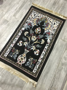 Ethnic Vase Sejadah, Rawdah Inspired Lux Prayer Mat,  Prophet's Mosque Prayer Rug, Alrawda Janamaz, Rawda, Unique Islamic Gift