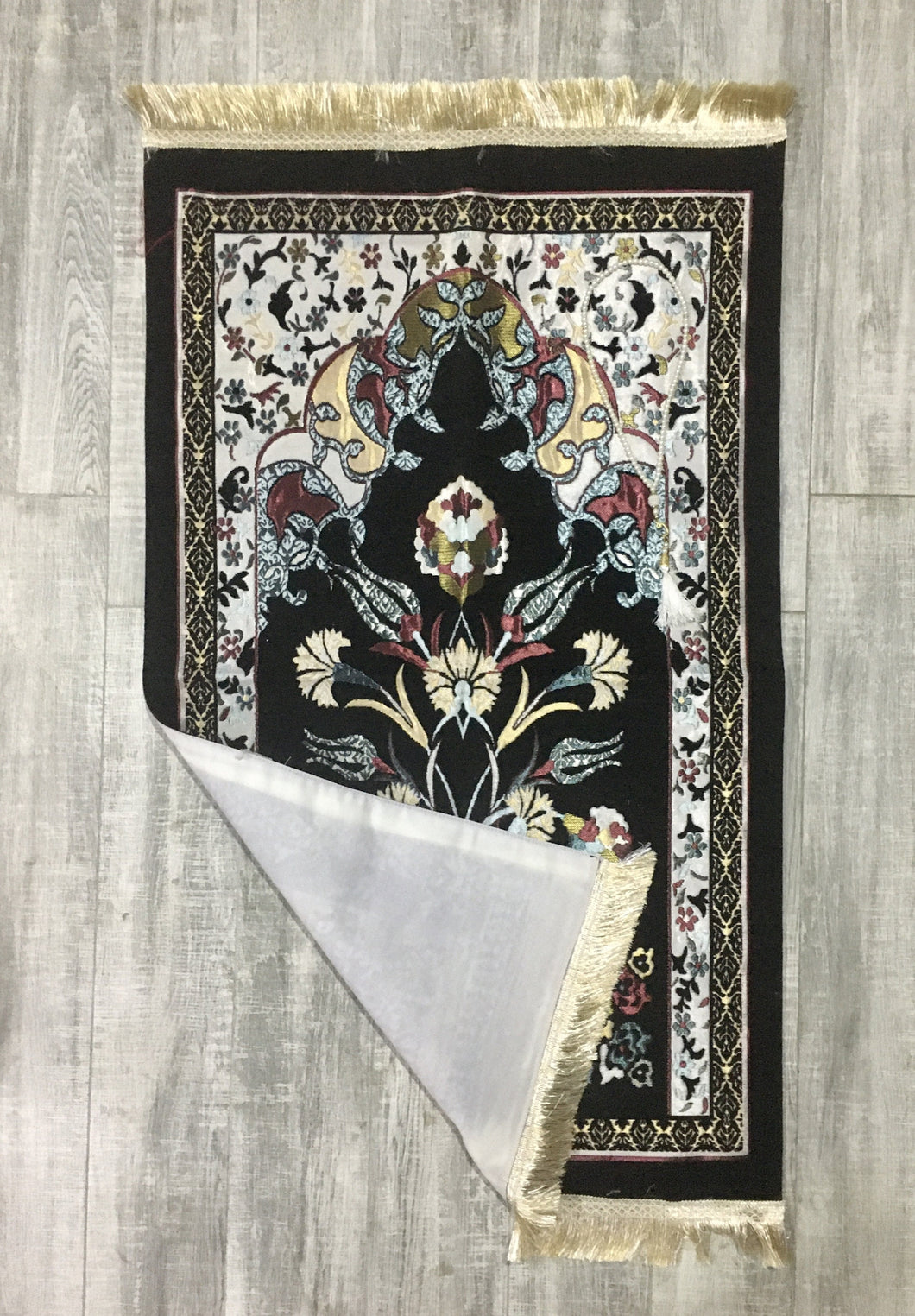 Ethnic Vase Sejadah, Rawdah Inspired Lux Prayer Mat,  Prophet's Mosque Prayer Rug, Alrawda Janamaz, Rawda, Unique Islamic Gift