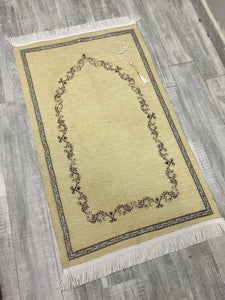 Stylish Golden  Sejadah, Rawdah Inspired Lux Prayer Mat,  Prophet's Mosque Prayer Rug, Alrawda Janamaz, Rawda, Unique Islamic Gift