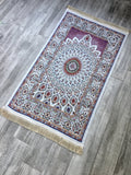 Ruby Dream Sejadah, Rawdah Inspired Lux Prayer Mat,  Prophet's Mosque Prayer Rug, Alrawda Janamaz, Rawda, Unique Islamic Gift