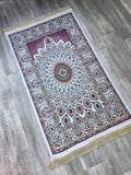 Ruby Dream Sejadah, Rawdah Inspired Lux Prayer Mat,  Prophet's Mosque Prayer Rug, Alrawda Janamaz, Rawda, Unique Islamic Gift