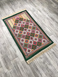 Tile Kilim Sejadah, Rawdah Inspired Lux Prayer Mat,  Prophet's Mosque Prayer Rug, Alrawda Janamaz, Rawda, Unique Islamic Gift