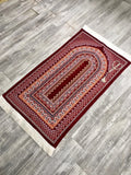 Henna Sejadah, Rawdah Inspired Lux Prayer Mat,  Prophet's Mosque Prayer Rug, Alrawda Janamaz, Rawda, Unique Islamic Gift