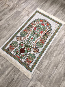 Olive Tree Sejadah, Rawdah Inspired Lux Prayer Mat,  Prophet's Mosque Prayer Rug, Alrawda Janamaz, Rawda, Unique Islamic Gift