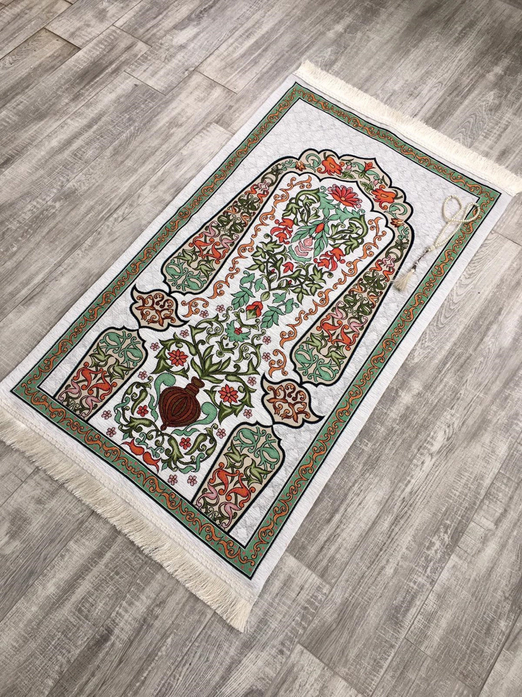 Olive Tree Sejadah, Rawdah Inspired Lux Prayer Mat,  Prophet's Mosque Prayer Rug, Alrawda Janamaz, Rawda, Unique Islamic Gift