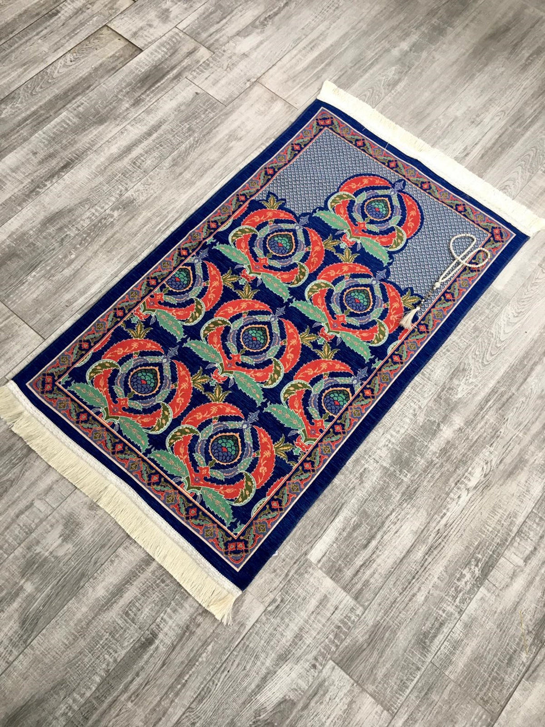Pomegranate Sejadah, Rawdah Inspired Lux Prayer Mat,  Prophet's Mosque Prayer Rug, Alrawda Janamaz, Rawda, Unique Islamic Gift