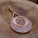 Personalized Silver Necklace, Gift to Her, Bride Gifts, Islamic Art, Silver Pendant, Silver Chain, Ideal Gift, Islamic Jewelry, Calligraphy