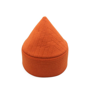 SALE 57CM Orange Naqshibandi Kufi Muslim Takke Peci Kofia Hat Topi, Dervish Clothing, Haqqani Sufi Hat
