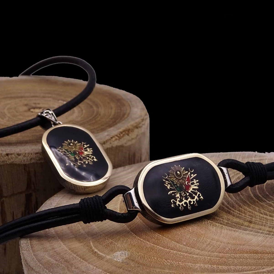 Ottoman Starboard Silver Bracelet and Necklace Set, Handmade 925 Sterling Silver, Silver Jewelry for Men, Silver Bracelet, Gift for Him