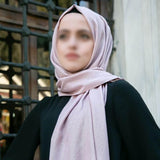 Silvery Pink Scarf Hijab | Soft Turkish Style Hijab | Muslimah Wear | Muslim Women Clothing | Muslimah Hijab | Islamic Shawl | Hijab Fashion