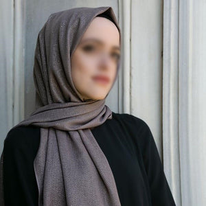 Zilverachtige nertssjaal Hijab | Zachte Turkse stijl hijab | Muslimah Wear | Moslimvrouwen kleding | Muslimah Hijab | Islamitische sjaal | Hijab-mode