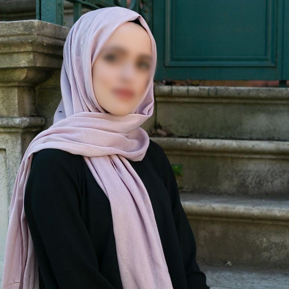 Sciarpa di cotone rosa Hijab | Hijab morbido stile turco | Muslimah Wear | Abbigliamento donna musulmana | Muslimah Hijab | Scialle islamico | Moda Hijab